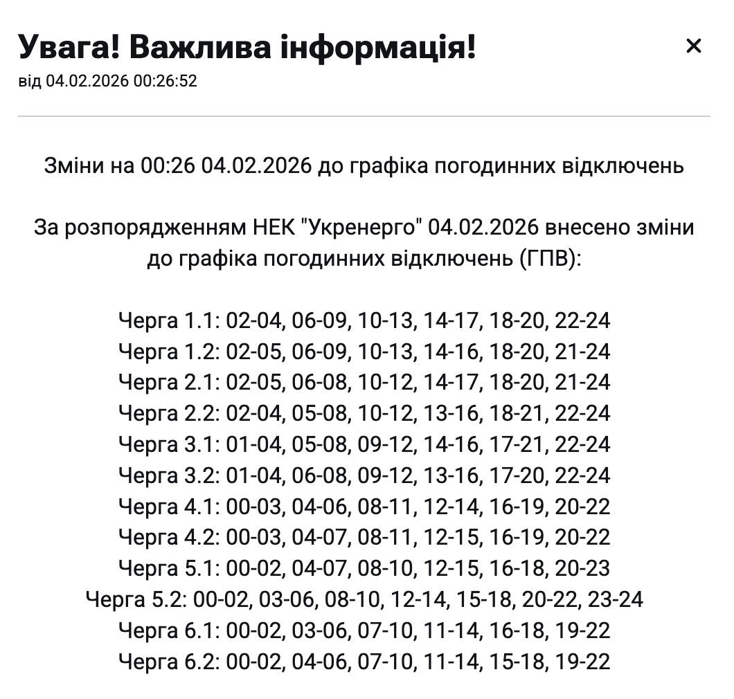 Світло вимикають по-різному: три сценарії для регіонів України